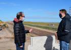 Jorge Ruesga recorrió la obra en la autopista de la ruta nacional Nº 33