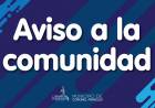 Aviso a la Comunidad