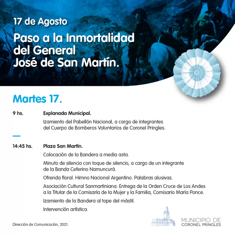 Conmemoración del Paso a la Inmortalidad del General José de San Martín