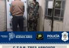 Secuestro de arma y detención