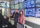 La Concejal Soto visitó el Centro de Monitoreo de Laprida