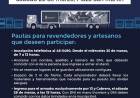 Convocatoria para artesanos y revendedores pringlenses