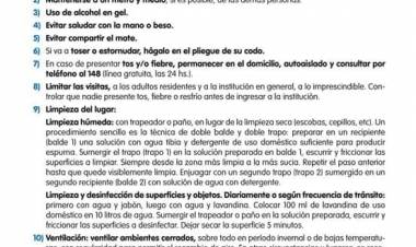 Instructivos sobre el correcto lavado de manos