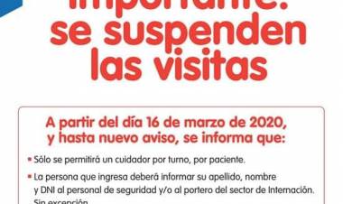 Se suspenden visitas en el Hospital Municipal
