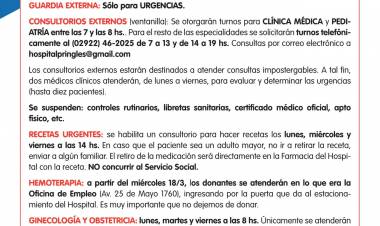 Modalidad de atención a partir del martes 17 de marzo por Emergencia Sanitaria COVID-19