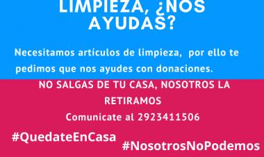 Necesitamos artículos de limpieza, ¿Nos ayudás?