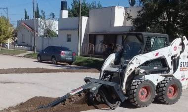 Se iniciaron trabajos de obra pública en Indio Rico