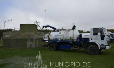 Trabajos de mantenimiento en la Planta Depuradora