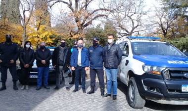 Llegaron los móviles policiales a Pringles