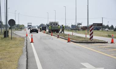 Trabajos en el cruce de RP 51 y Bvard. 40