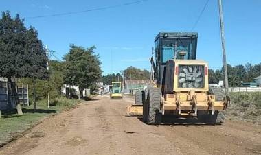 Trabajos en calles de tierra