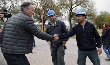 Obras Públicas encara trabajos de restauración de obras de Salamone en Coronel Pringles