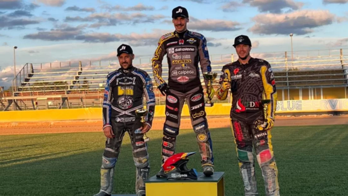 Speedway: Nicolás Covatti regresó a la actividad y subió al podio en Italia