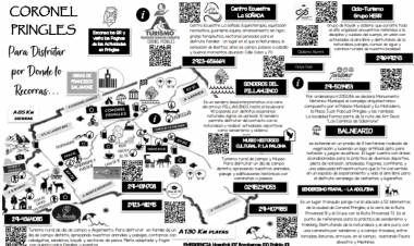 Folleto promociona actividades y sitios turísticos de Pringles