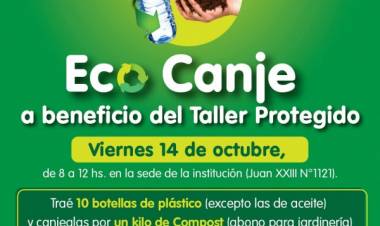Eco canje a beneficio del Taller Protegido Esperanza