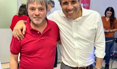 Junto a Gastón Manes en Coronel Suárez