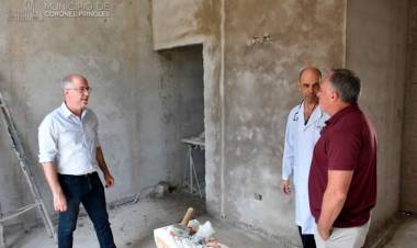 El Intendente Lisandro Matzkin recorrió las obras que se están ejecutando en el Hospital Municipal