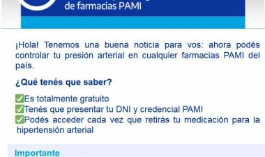 Una buena noticia para los afiliados de PAMI