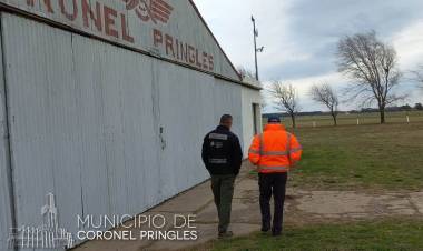 Realizan un relevamiento en el Aeroclub de Pringles
