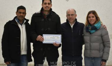 Dos instituciones deportivas locales recibieron ayuda económica de la Comunal local