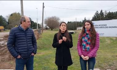 Hoy martes comenzaron los trabajos de una nueva obra pública en la ciudad