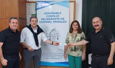 Donación a institución de Pringles