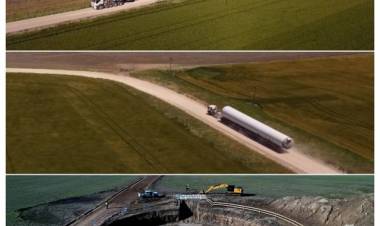 Continúa avanzando la obra del Parque Eólico "La Elbita" de Genneia con el traslado de componentes en la zona