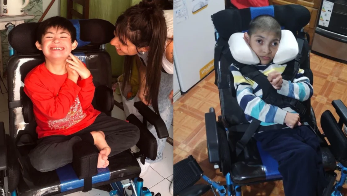 De Axel para Axel, en Bahía: tiene 7 años, recibió una silla postural y la donó a su tocayo