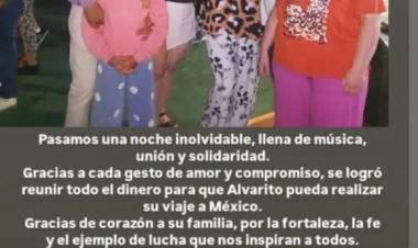 Alvarito consiguió el dinero para el tratamiento y viaja a México!!!