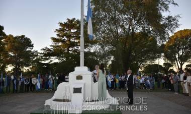 Se realizó el acto protocolar por el 96° aniversario de la localidad de Indio Rico