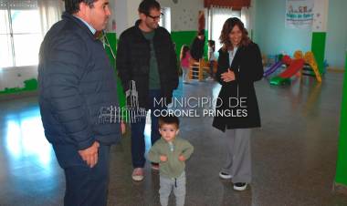 La Intendenta Interina Rosana Amondarain visitó esta mañana la UDI Nidito de Amor