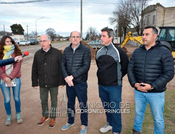 El Municipio inició una obra pluvial decisiva en el Barrio Roca