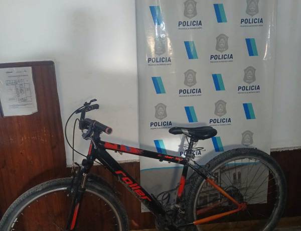 Policial: Bicicleta sustraída y recuperada