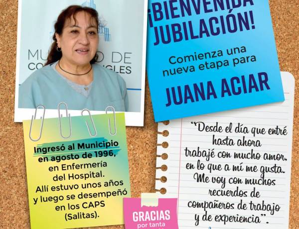Bienvenida Jubilación: Juana Aciar