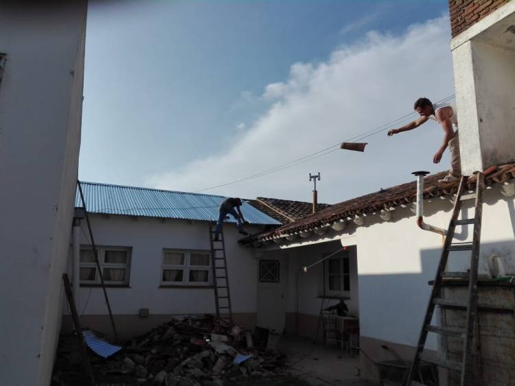 Trabajos en el CAPS de Indio Rico