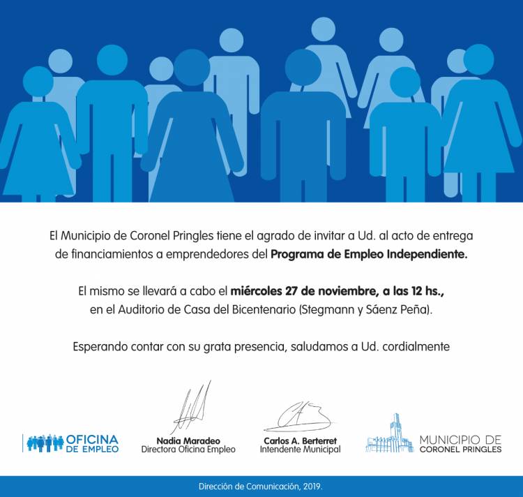 Entrega de financiamiento