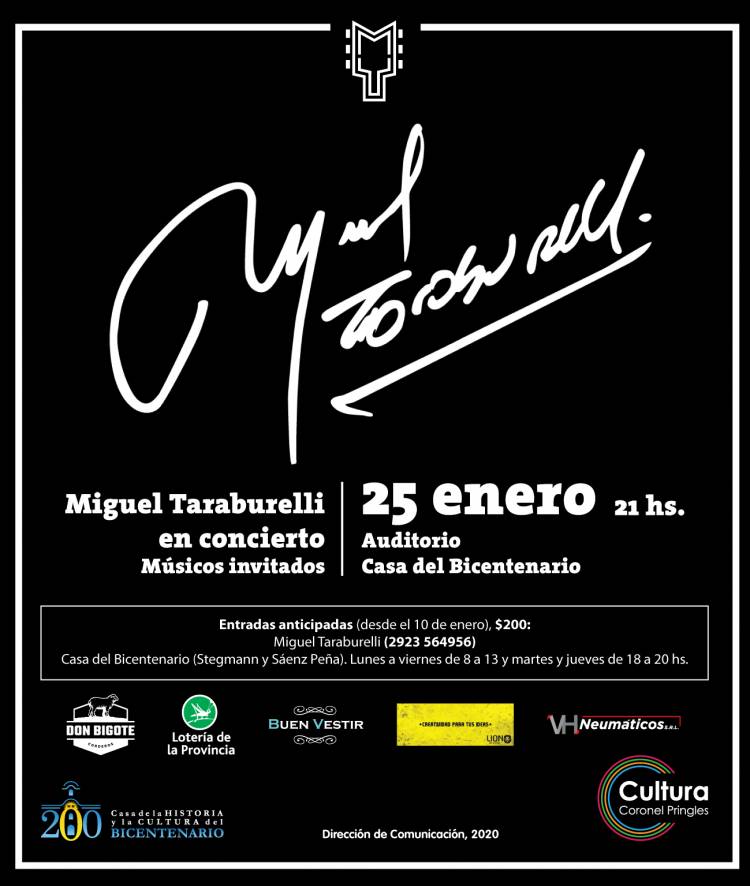 Miguel Taraburelli en concierto