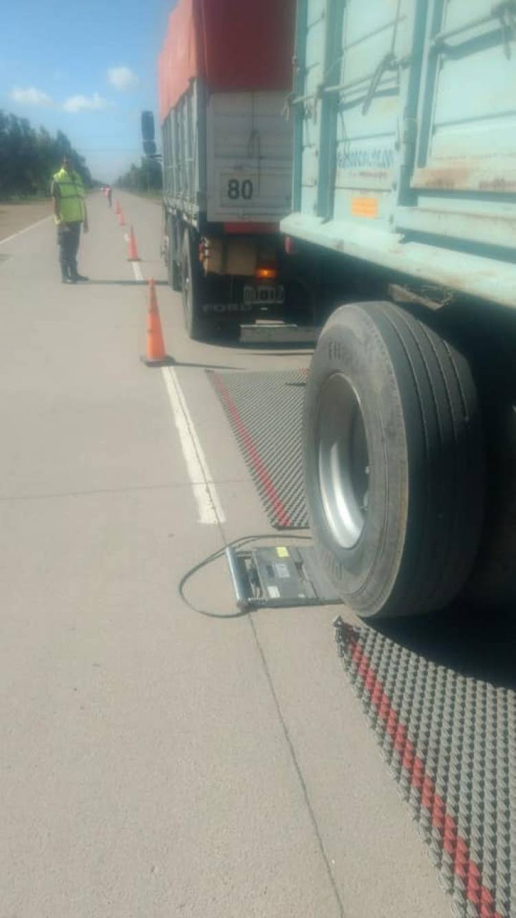 Controles de peso en camiones