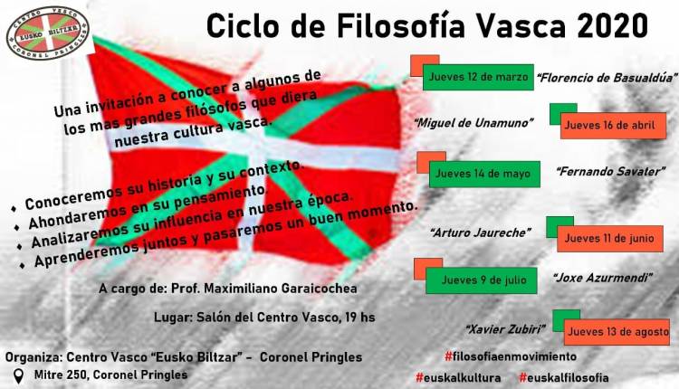 Ciclo de Filosofía Vasca 2020