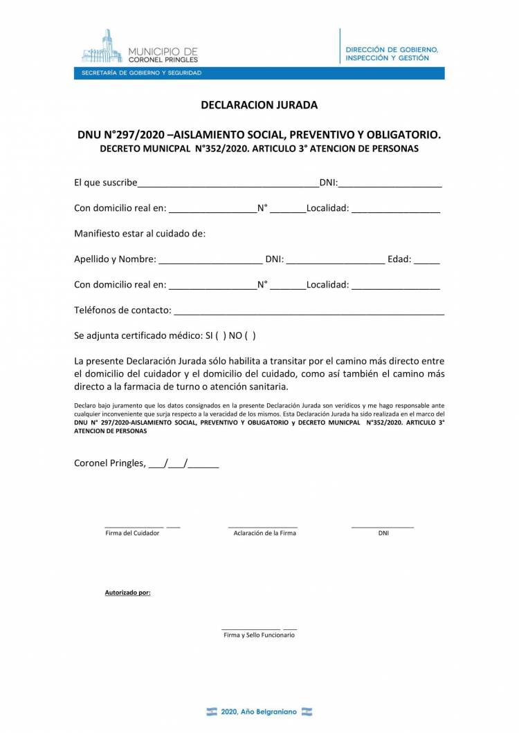 Autorizaciones para Circular