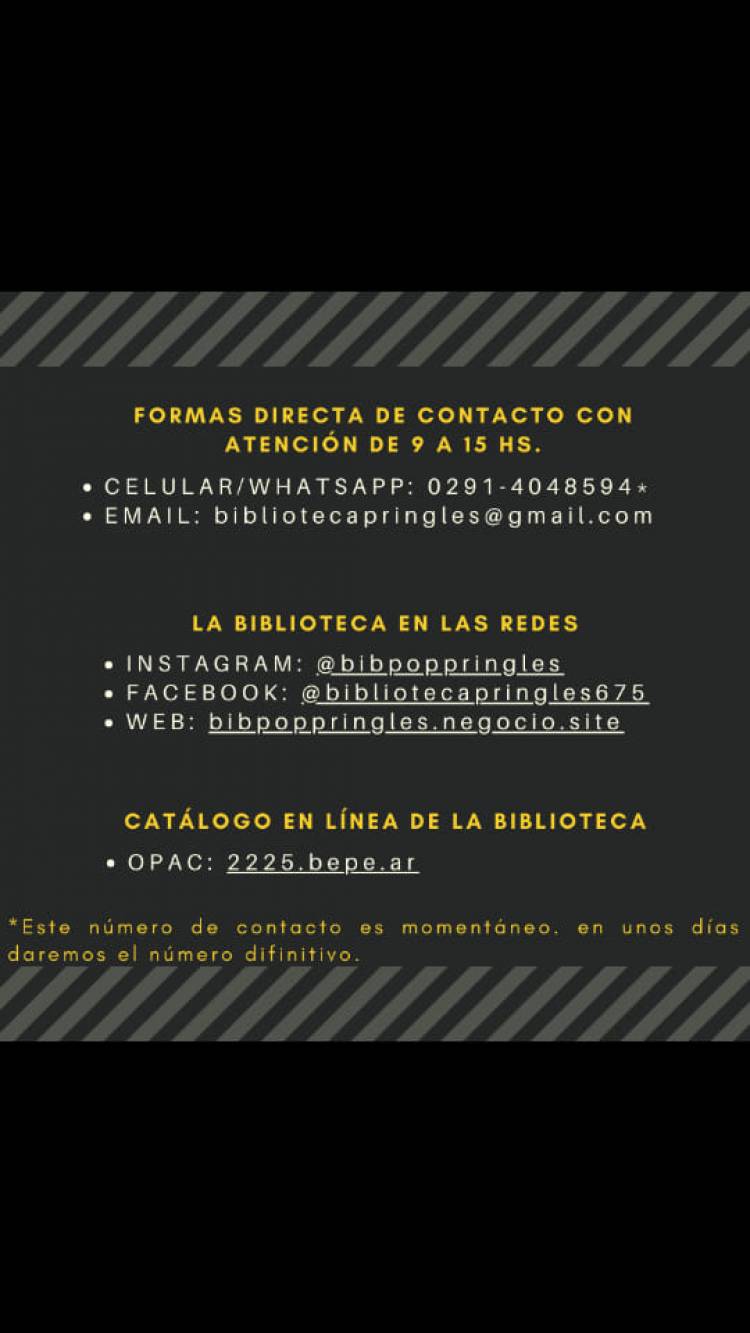 La Biblio desde Casa!!