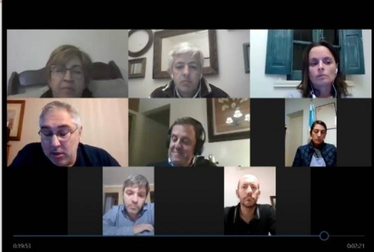 Encuentro virtual de Concejales de Juntos por Pringles
