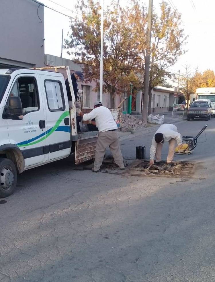 Bacheo en el 13