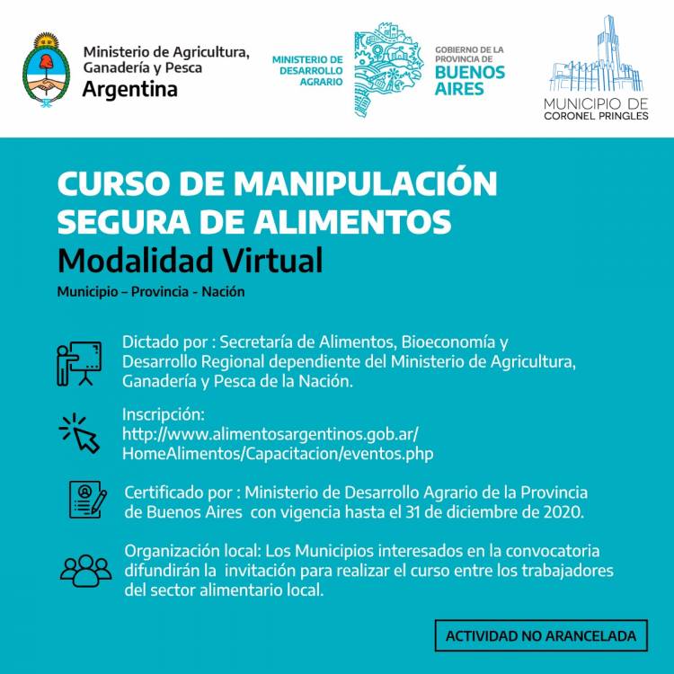 Curso Virtual de Manipulación de Alimentos