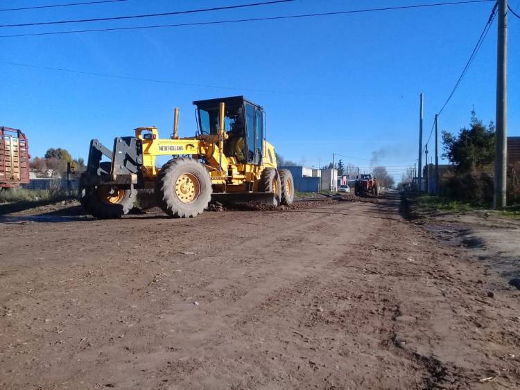 "Estamos haciendo un trabajo de movimiento de suelo y de nivelación"