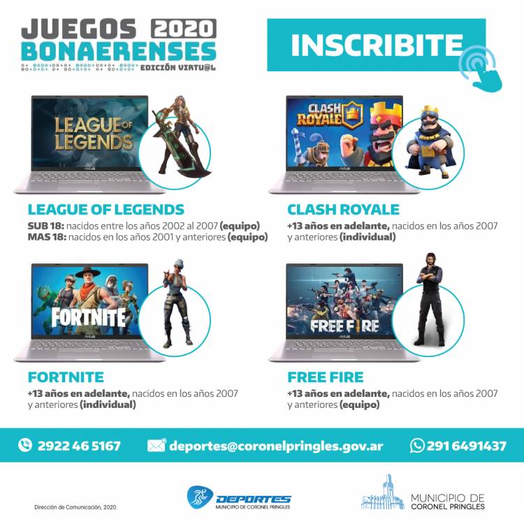 En Deportes, los Juegos Bonaerenses 2020 también serán virtuales.