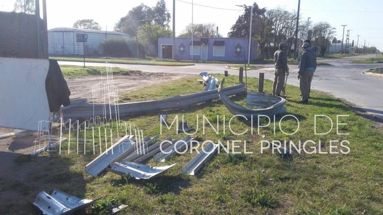 Ciudad: Reparan Guardarrail y los gastos deberán abonarlos los que los dañaron