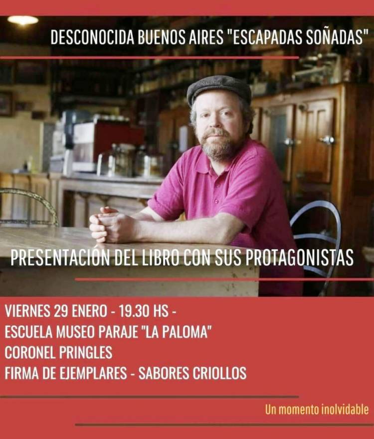 Leandro Vesco presentará en Pringles su último libro