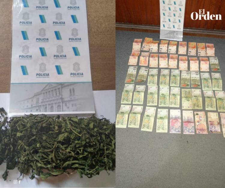 Aprehendidos por tenencia de marihuana y esclarecen un robo