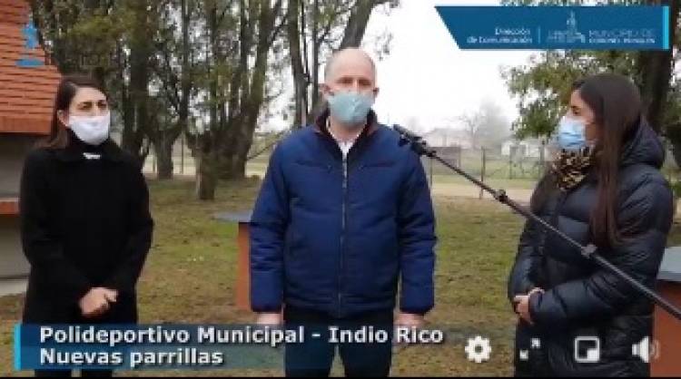 Polideportivo de Indio Rico: reacondicionamiento del lugar para brindar un mejor servicio